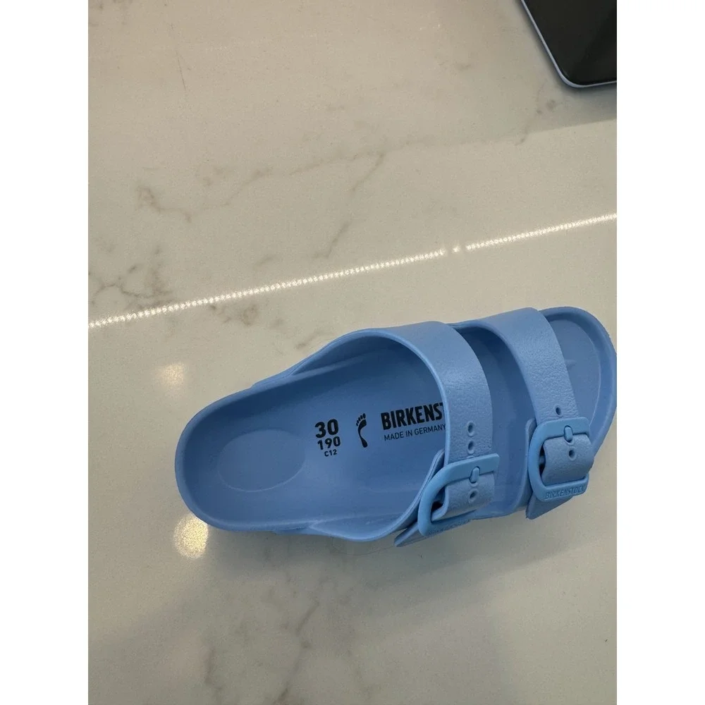 Birkenstock Arizona EVA Sandals Kids Youth Size 12 30 Sky Blue‎ Slip On Slides